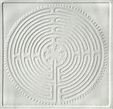 Chartres Labyrinth [White] by keith hunter, Artist Print