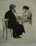 Confession by keith hunter, Artist Print, Drypoint