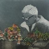 Flower Seller by keith hunter, Artist Print