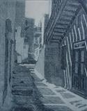 Lane, Mykonos by keith hunter, Artist Print