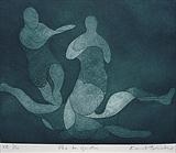 Pas de Quatre by keith hunter, Artist Print, Aquatint