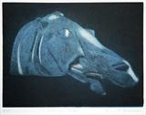 Selene's Horse by keith hunter, Artist Print, 2 plate aquatint