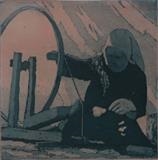 Spinning by keith hunter, Artist Print, Etchng and aquatint