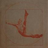 Vitruvian Man revisited - Breakdancer by keith hunter, Artist Print