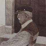 Waiting for God by keith hunter, Artist Print, Etching, drypoint and aquatint