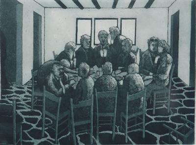 The Last Supper by keith hunter, Artist Print