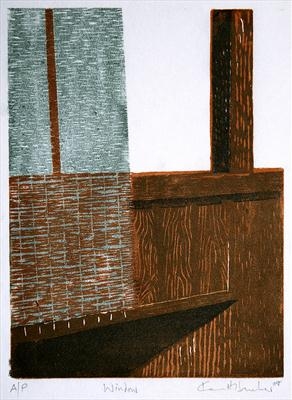 Window by keith hunter, Artist Print, Lino print